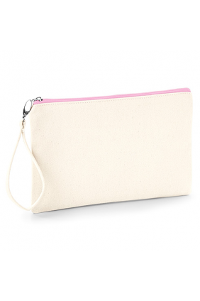 Pochette en toile avec dragonne