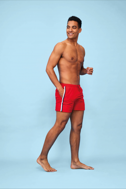 Short de bain tricolore homme
