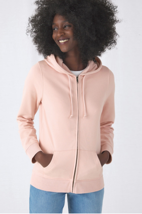 B&C Organic Zipped Hood /women