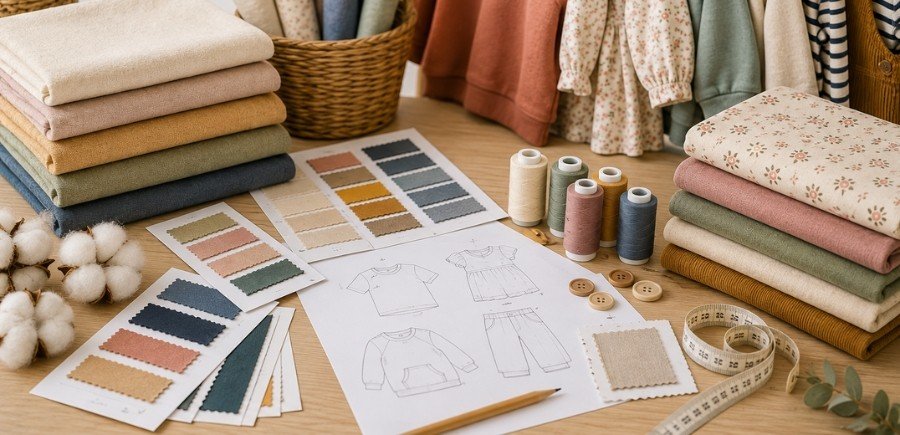 Bien choisir le tissu de votre marque de vêtements pour enfants